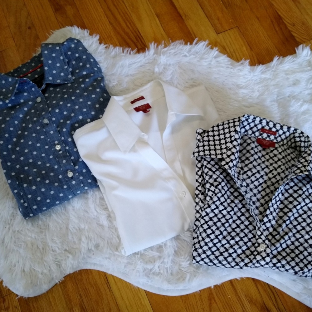 Bundle of 3 Talbots Button Down Shirts Size 6P